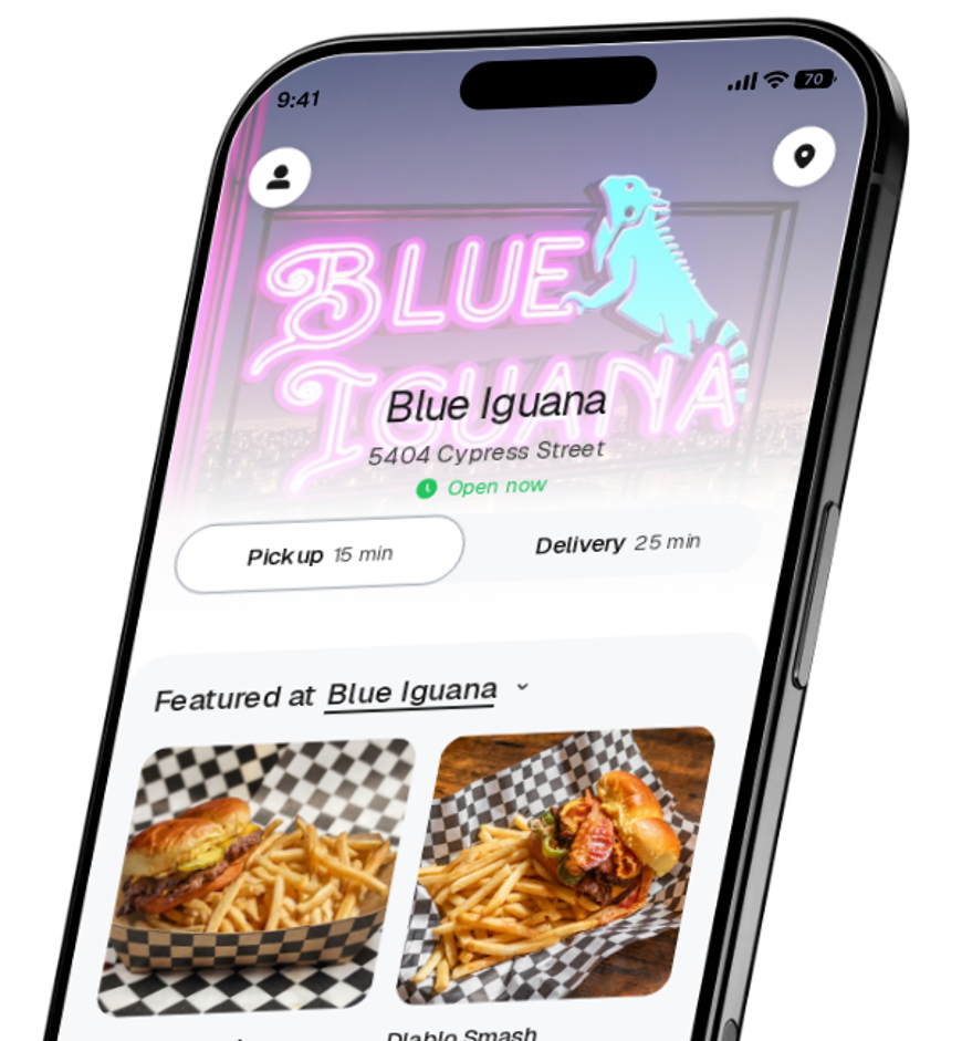 Blue Iguana app preview