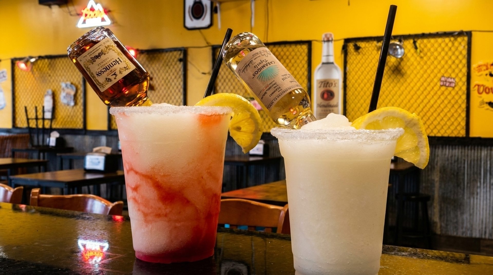 Margaritas, Beer, the Works